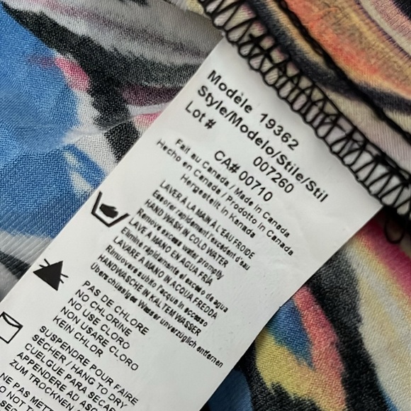 Joseph Ribkoff Multicoloured Abstract Pattern 3/4 Sleeve Dress Jacket Vintage - Picture 10 of 13